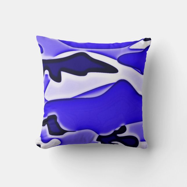 Cojín Decorativo Azul psicodélico SPECOPS Camo (Anverso)