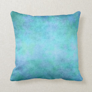 Cojín Decorativo Azul, púrpura verde azulados, aguamarina, y