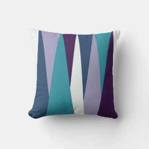 Cojín Decorativo azul violeta y blanco