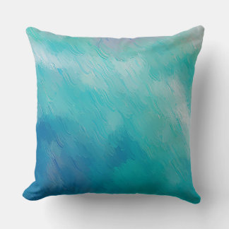 Cojín Decorativo Azul Waves Mar Turquoise