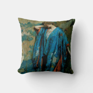 Cojín Decorativo Azul y Amarillo