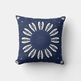 Cojín Decorativo Azul y blanco