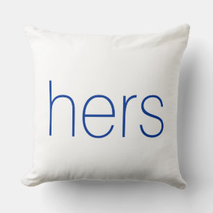 Cojín Decorativo Azul y blanco moderno y elegante