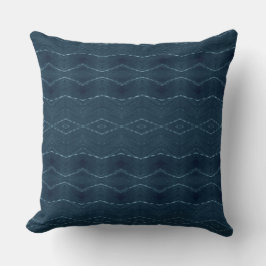 Cojín Decorativo Azul Y Gris De La Marina