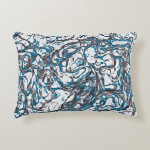 Cojín Decorativo Azul y marrón