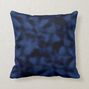 Cojín Decorativo Azul y negro abigarrados