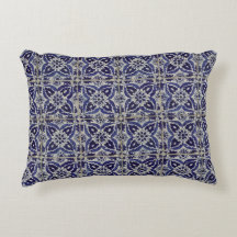 Azulejo azul azul blanco geométrico ruso italiano