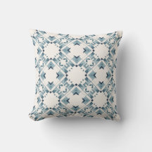 Azulejo Grande Cruzado con Diamante Azul Teal y Bl