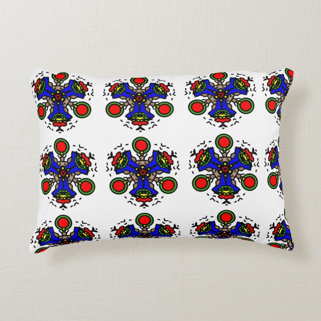 Cojín Decorativo Azulejo Zen Vibrante (Anverso)
