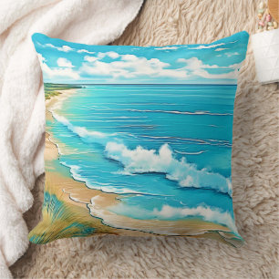 Cojín Decorativo Azure Beach Calm Design