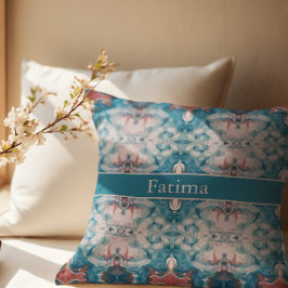 Cojín Decorativo Azure Bloom, personalizado