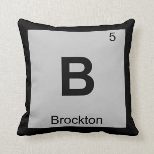 Cojín Decorativo B - Brockton Massachusetts Chemistry City