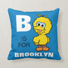 Cojín Decorativo B es de Big Bird | Agrega tu nombre