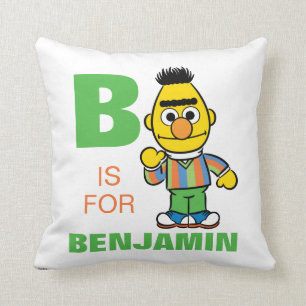 Cojín Decorativo B es para Bert   Añadir su nombre
