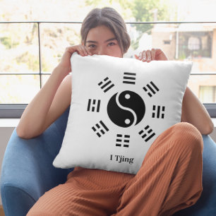 Cojín Decorativo Ba Gua, ocho trigramas, personalizable Yin yang