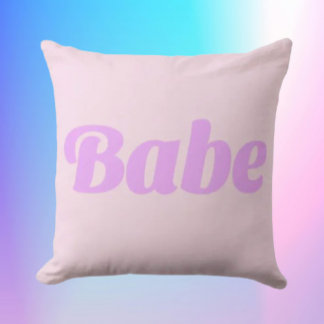 Cojín Decorativo BABE Statement Throw Pillow – Bold, Cozy & Confide