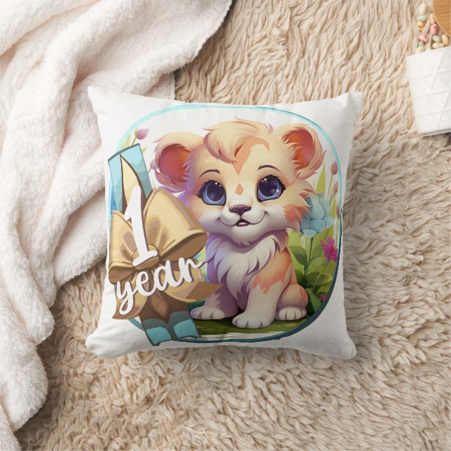 Cojín Decorativo Baby - 1 year too (Manta)