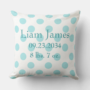 Cojín Decorativo Baby Boy Blue Polkadots Nursery