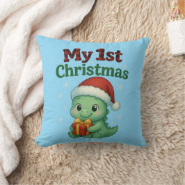 Cojín Decorativo Baby Boy My 1st Christmas Dino