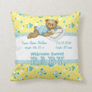 Cojín Decorativo Baby Boy Teddy Bear Pillow