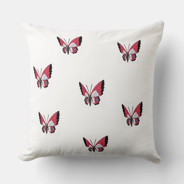 Cojín Decorativo baby cushion with butterfly. (Anverso)