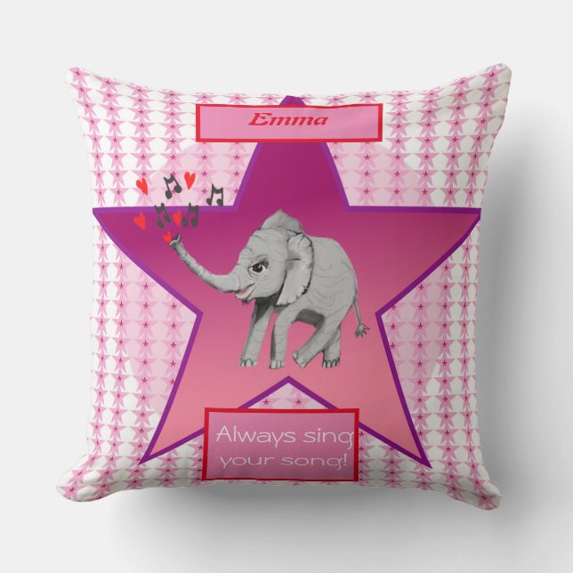 Cojín Decorativo Baby Elephant Big Dream Baby (Anverso)