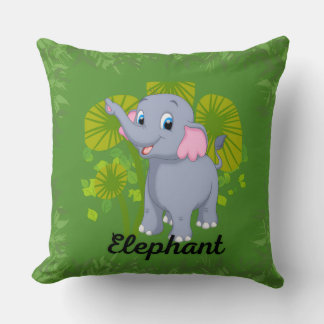 Cojín Decorativo Baby Elephant Pillow for Kids – Cute Nursery Desig
