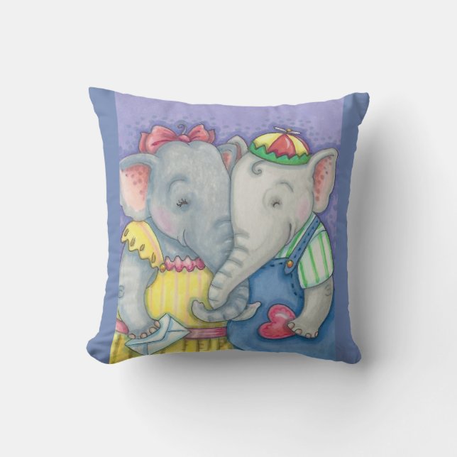 Cojín decorativo BABY ELEPHANTS (Anverso)