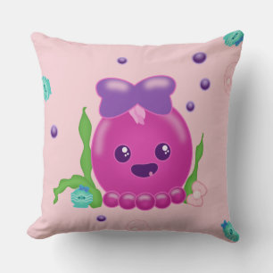 Cojín Decorativo Baby Girl Kawaii Octopus