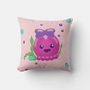 Cojín Decorativo Baby Girl Kawaii Octopus