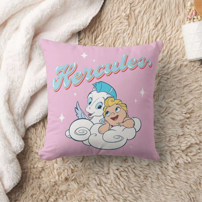 Cojín Decorativo Baby Hercules and Pegasus on a Cloud Throw Pillow (Manta)