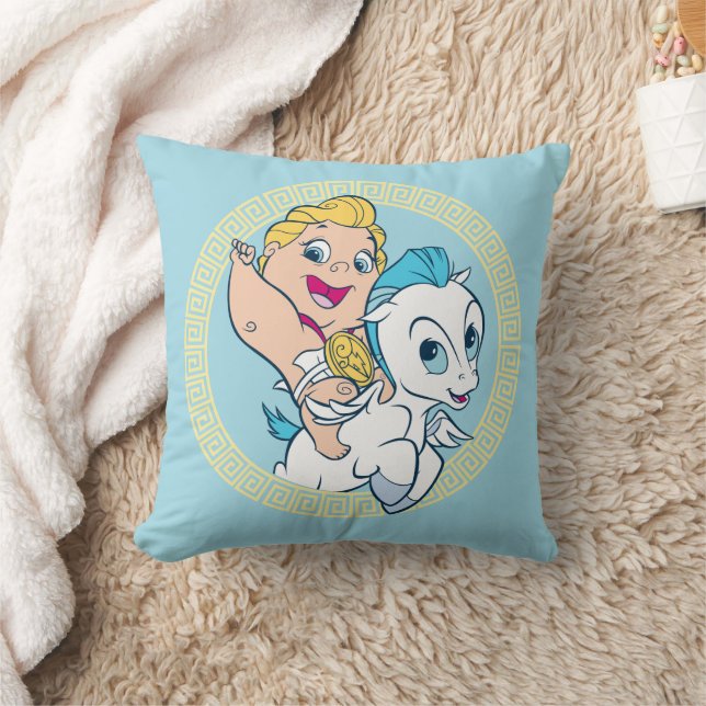 Cojín Decorativo Baby Hercules Riding Pegasus Throw Pillow (Manta)