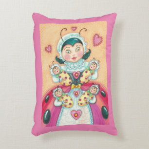 Cojín Decorativo BABY LADYBUG FAMILIA ACCENT PILLOW Pink/Red