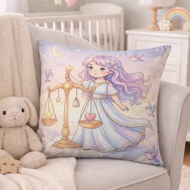 Cojín Decorativo Baby Libra Zodiac Nursery (Subido por el creador)