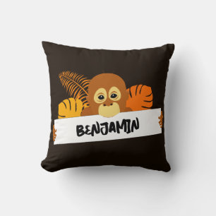 Cojín Decorativo Baby Orangutan Personalizado