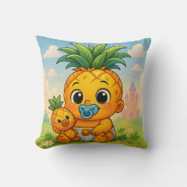 Cojín Decorativo Baby Pine O — ¡La Piña más Linda del Imperio!