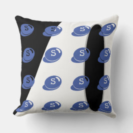 Cojín Decorativo Baby RoomCUTE_BLUE_WHITE_BLACK_GRAY RMDESIGNFLO55