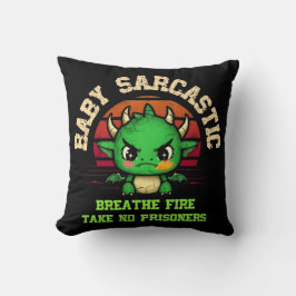 Cojín Decorativo Baby Sarcastic Dragon Breathe Fire 