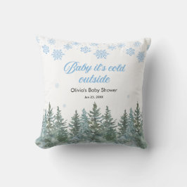 Cojín Decorativo Baby Shower de Invierno Baby It's Cold Outside