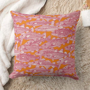 Cojín Decorativo bacalao del Atlántico viva magenta satsuma