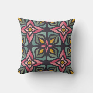 Cojín Decorativo Background design - flowers and leaves. Nature orn