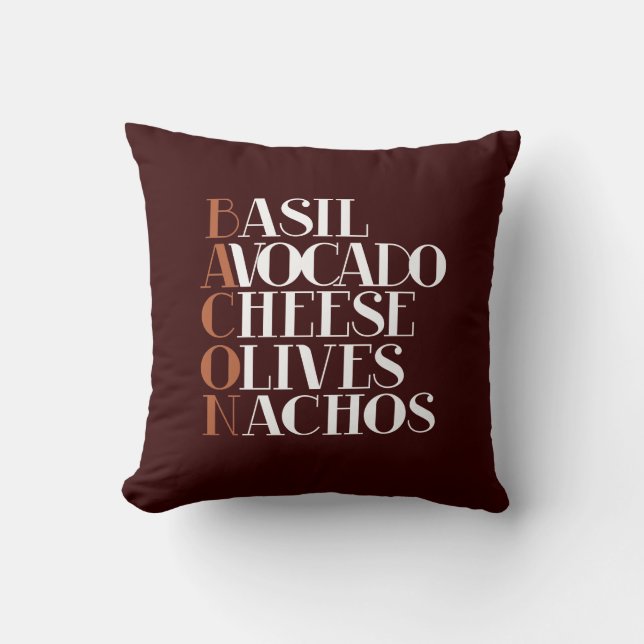 Cojín Decorativo Bacon Chef Gourmet (Anverso)
