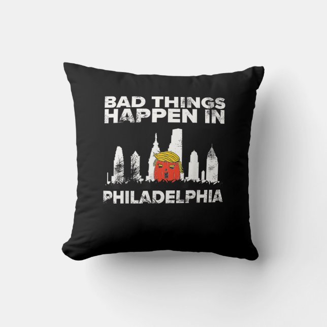 Cojín Decorativo Bad Happen Philadelphia Halloween Spooky Trumpkin (Anverso)