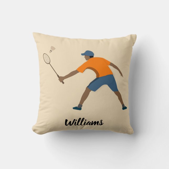 Cojín Decorativo Badminton (Anverso)