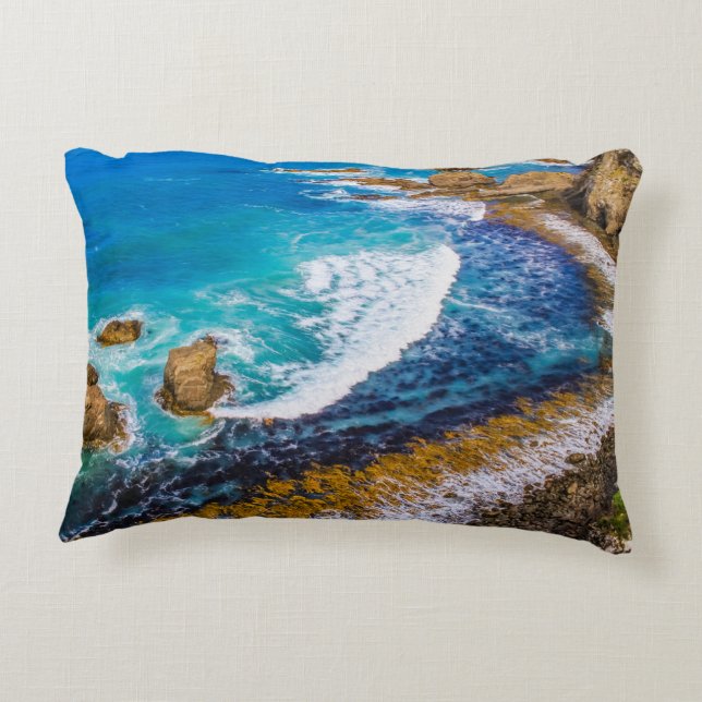 Cojín Decorativo Bahía Roaring En Punto Nugget (Reverso)