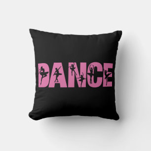 Cojín Decorativo Baila de rosa con recortes de bailarina