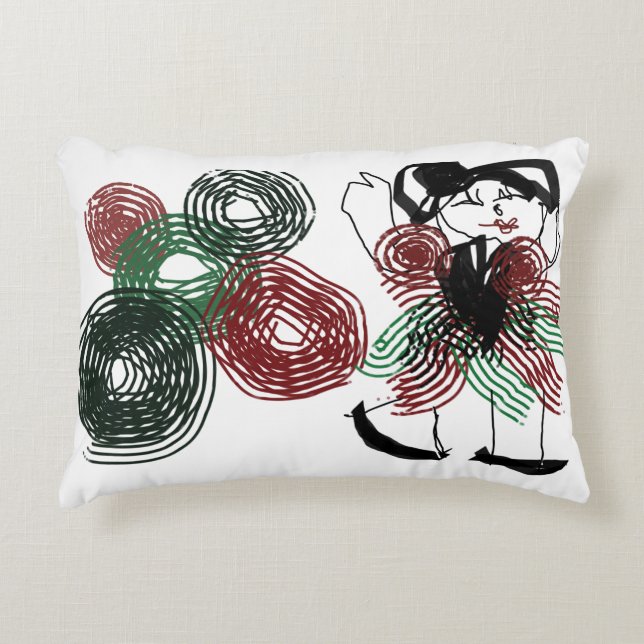 Cojín Decorativo Bailando con menta (Anverso)