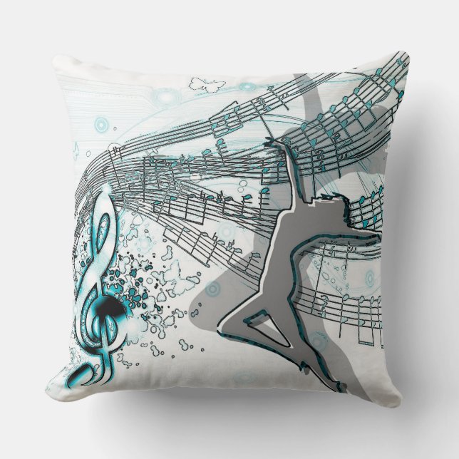 Cojín Decorativo Bailar a la música (Anverso)