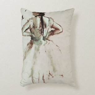 Cojín Decorativo Bailarín de Edgar Degas el visto de la parte