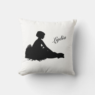 Cojín Decorativo Bailarina Cansada Personalizado con Nombre